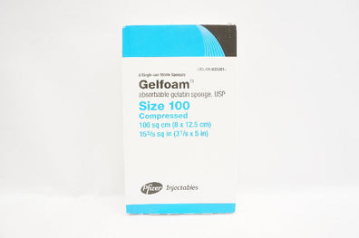 Pharmacia&Upjohn 09-0353-018 Gelfoam Gelatin Sponge, Size 100 (x) - Box of 6